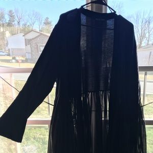 Kim & Cami black dressy kimono